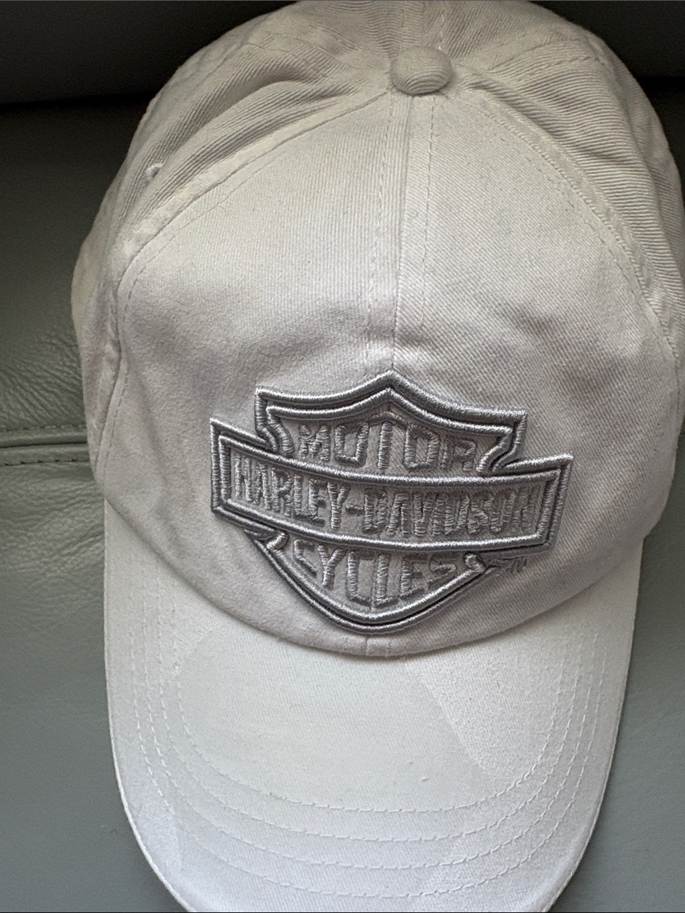Harley-Davidson Gray Embroidered Shield Logo Cap